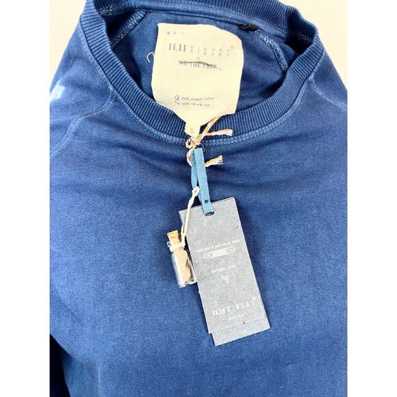 Free People 11.11 X We The Free Kolz Sweatshirt in Blue Small Pullover Knit - Picture 5 of 5